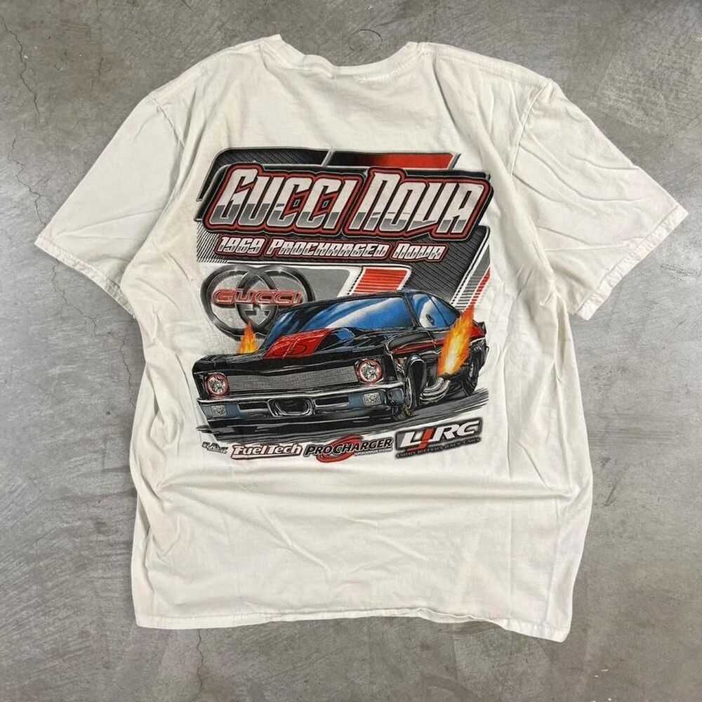 Gucci Nova white graphic racing tee - Picture 2 of 8